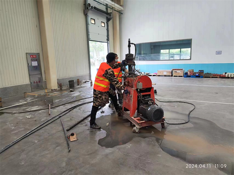 太和厂房地面下沉塌陷注浆加固施工